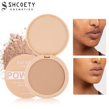 SHCOETY Matte Powder Fixation Waterproof Natural Naked Makeup Holding Women's Concealer Oil Control Makeup Powder