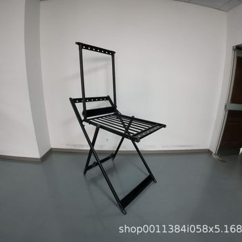 Floor-Standing Clothes Drying Rack, Foldable for Home Use, Balcony Indoor Retractable Clothes Rod, Outdoor Quilt Drying Magic Tool, Adjustable Clothes Drying Rack