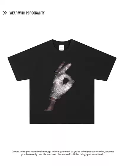 Drake's New Album Iceman Cover American Retro T-Shirt Heavyweight High Street Hip-Hop Distressed Print Short-Sleeve Unisex