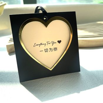 General Clothing Men's and Women's Clothing in stock High-end Tag Hollow-out Love Bronzing Hanging Card Clothes Merchants Label Hanging Card