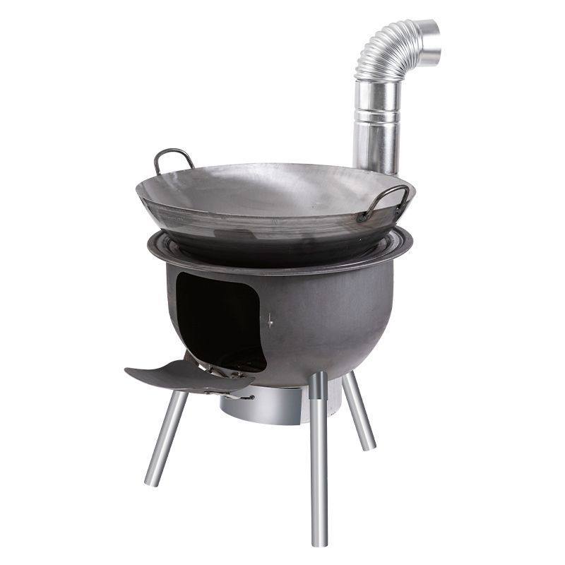 New Thickened Rural Wood Stove Energy-Saving Outdoor Portable Movable Wood-Burning Household Large Stove