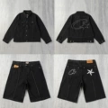 CR001 Shorts + CR004 Jacket Black Set