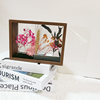 New hollow 4cm double transparent dried flower photo frame wooden creative specimen double-sided display frame