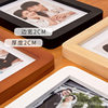 Solid wood rounded photo frame table wholesale creative picture frame wall mounting photo couple children mini photo frame