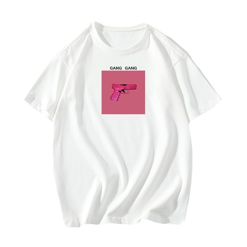 Womens Summer Graphic T Shirt Loose Fit Round Neck 100 Cotton Versatile Style Casual Wear Wholesale Available
