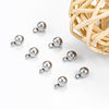 Stainless Steel Hanging Bead Welding Ring Solid Ball Pendant Color-free Round Bead Ball Pendant DIY Jewelry Accessories