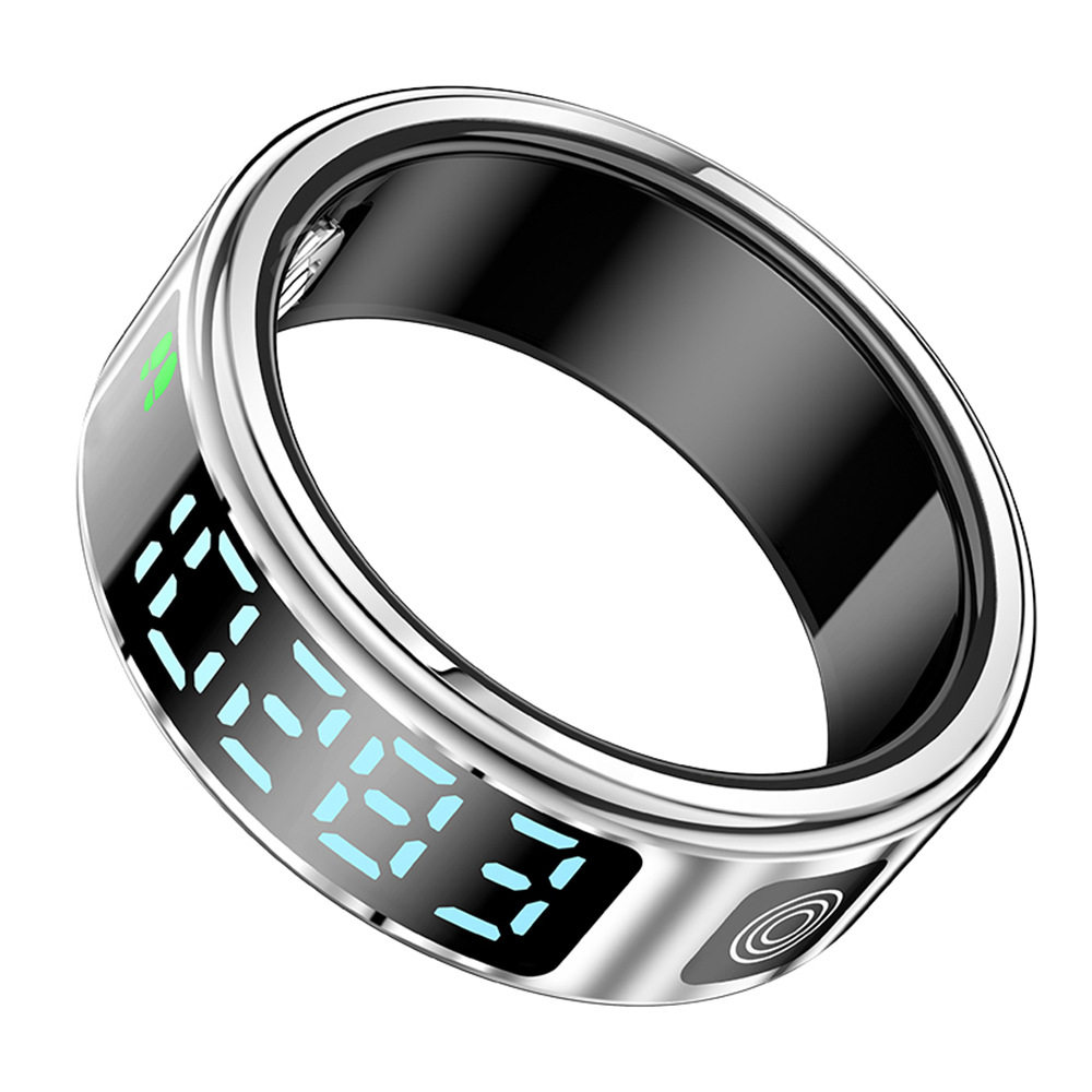 SR08 Smart Ring Step Meter Ring Heart Rate Blood Oxygen Sleep Health Test Time Display Smart Ring