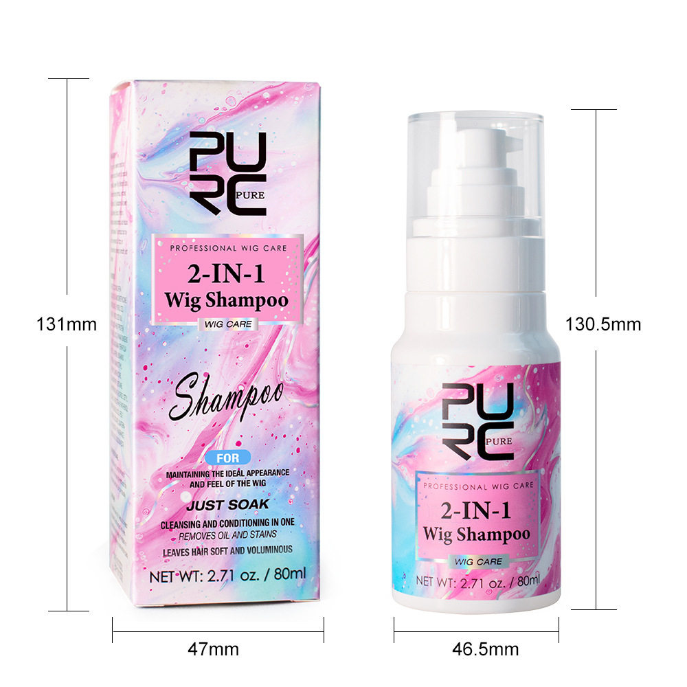 PURC wig two-in-one shampoo soft dry manic anti-breaking fluffy wig shampoo shampoo
