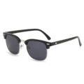C1-bright black silver frame-black and gray film