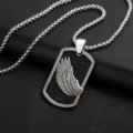 Feather card +70cm box chain