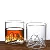 Creative Glass Guanshan Cup Japanese-style Mount Fuji Xizang Mountain Cup Foreign Wine Whisky Glass Household High-value Water Cup