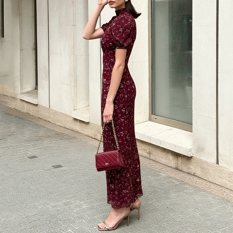 Elegant Floral Hollow Out Bodycon Dress for Women Spring Collection Perfect for Parties and Special Occasions Wholesale