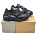Black and silver duck shoes