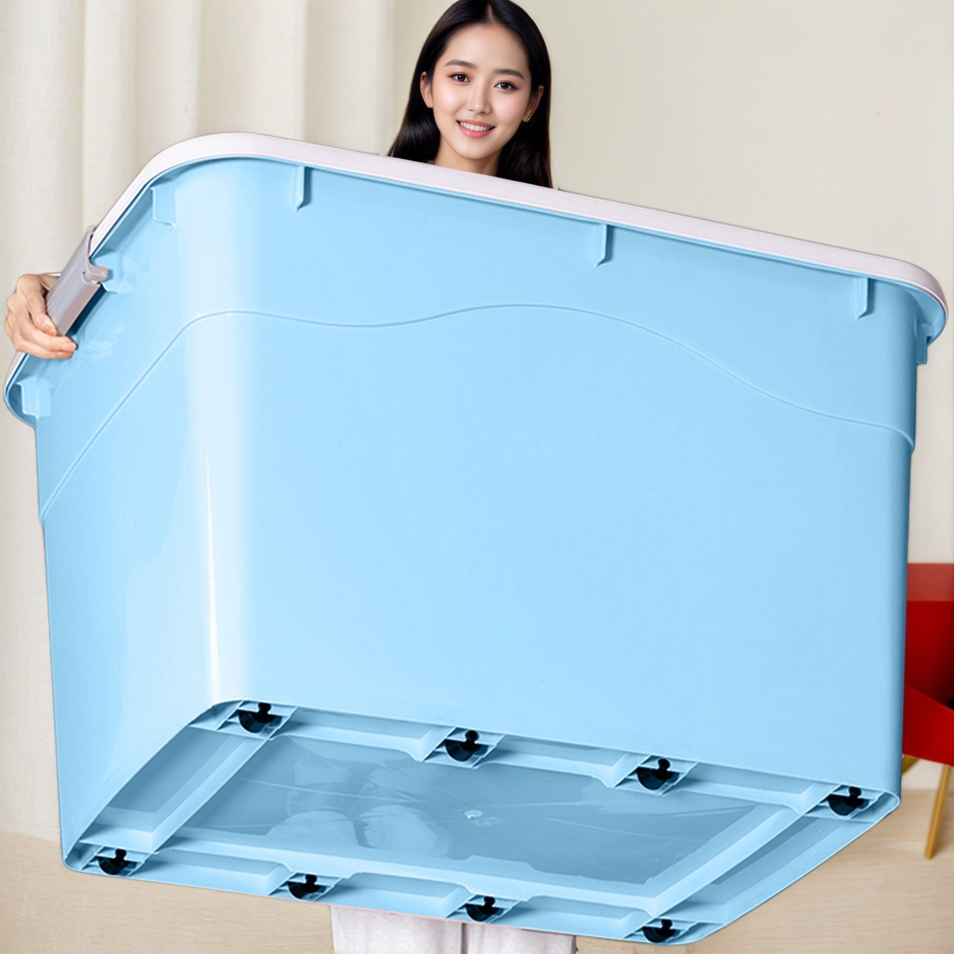 Plastic Storage Box Extra Large Quilt Storage Box Toy Storage Box Moving Clothes Storage Box Car Box