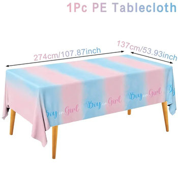 Cross-Border Amazon New Birthday Tablecloth Disposable Party Decoration Supplies Waterproof Pe Tablecloth Can Be Used as Background Cloth