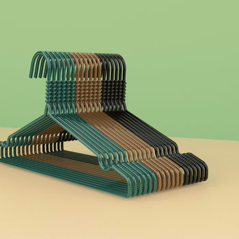 [Free shipping] clothes hanger seamless non-slip household adult thickened thickened hardened student dormitory balcony drying