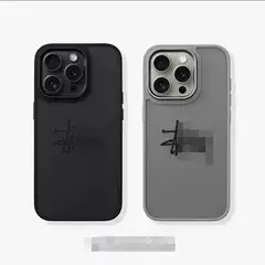 Fashion Brand iPhone15 Premium Grey 16 Phone Case for Apple 14 Frosted Protective Cover 13Promax Personality