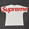 Red label on white background