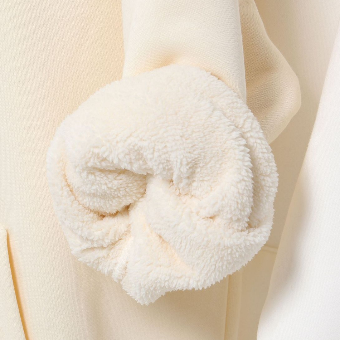 复古重磅480克阿美咔叽连帽卫衣男加厚紧密摇粒绒落肩套头帽衫女