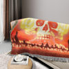Customized Halloween Skull Tapestry Amazon Home Carpet Mat Cross-Border Jacquard Thread Blanket Background Wall Blanket Wholesale