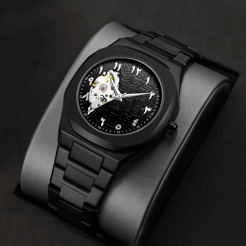 Foreign Trade Cross-Border Wholesale Waterproof Watch Men's Watch Men's Arabic Dial High-End Alloy Quartz Watch Customization