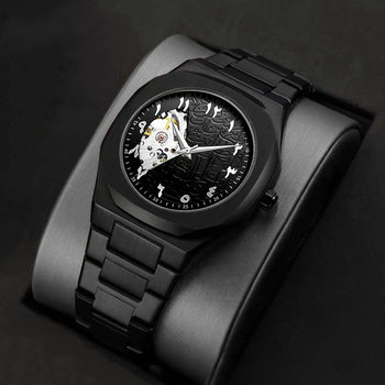 Foreign Trade Cross-Border Wholesale Waterproof Watch Men's Watch Men's Arabic Dial High-End Alloy Quartz Watch Customization