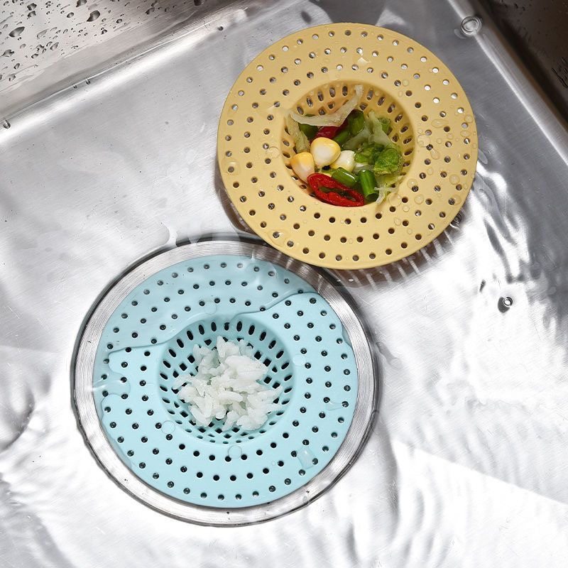 Floor drain mesh food grade plastic round water drain cover universal bathroom sink kitchen sink filter net