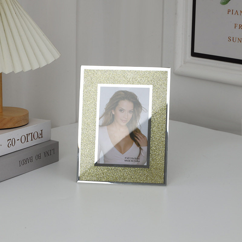 Modern Simple Photo Frame Portable Picture Frame Landscape Photo Frame Bedroom Decorative Ornaments Crystal Glass Photo Frame Wholesale
