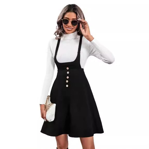 Elegant Solid Color Slip Dress Slim Fit Adjustable Straps Versatile Style Perfect for Casual or Formal Occasions
