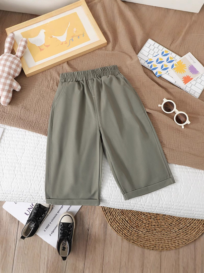 Stylische Jungen-Frühlings-Geradebein-Casual-Hose, Mädchen-Baby-Frühlings-Koreanischer-Style-Lange-Hose
