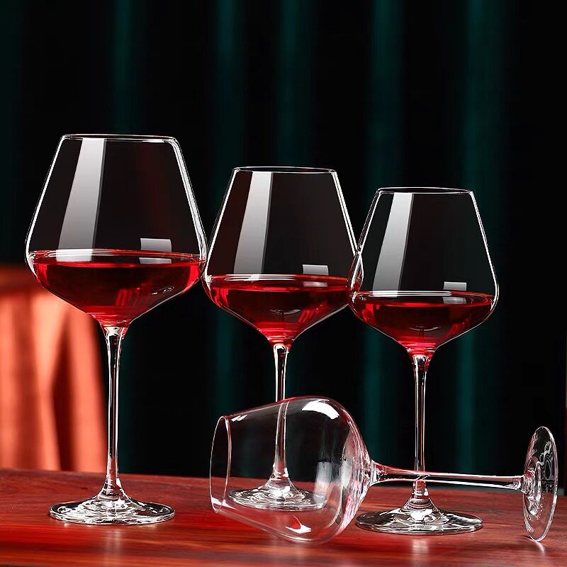Idlita Crystal Burgundy goblet Hotel Club KTV home high-end big belly wine glass wine set