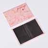 New Hot Selling Macaron Color Marble Pattern Passbook Bag Ultra-thin ID Clip Passbook for Men and Women Traveling Abroad