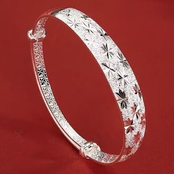 Retro Ethnic Style Gypsophila Sand Gold Bracelet Fashionable Temperament Versatile Factory Direct Sales Wholesale