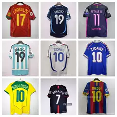 Retro Jerseys, Football Uniforms, Kaka, Cristiano Ronaldo, Messi, Zidane, Neymar, Henry, Baggio, French National Team Uniforms