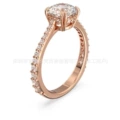 Octopus claw diamond rose gold ring, size 6