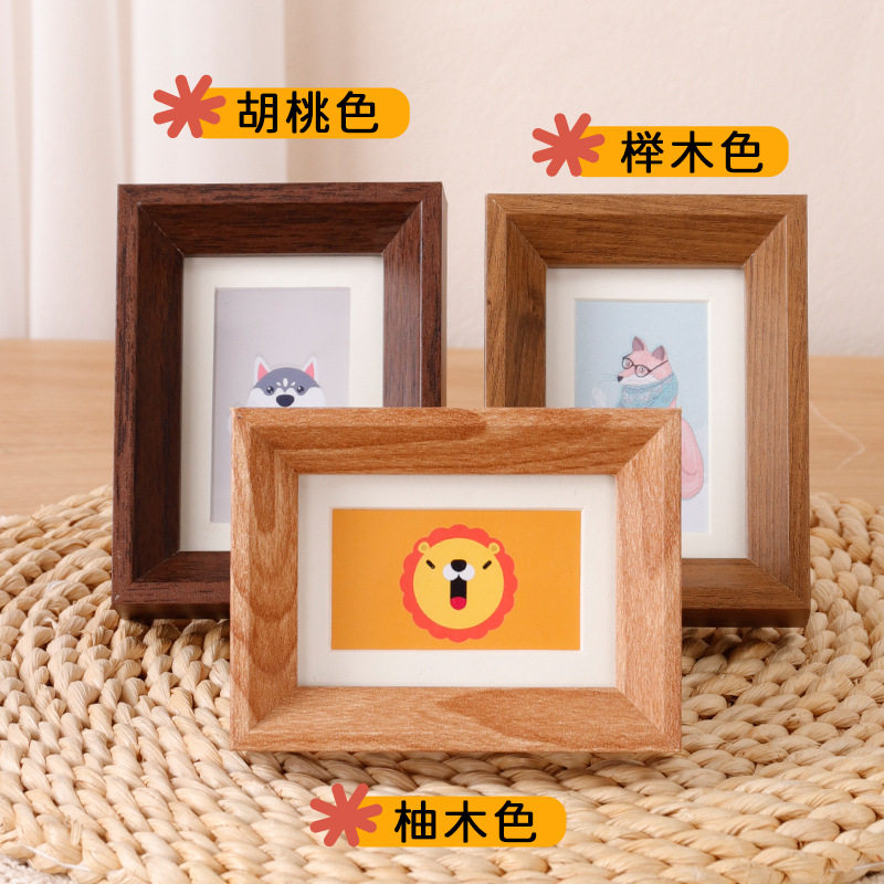 Mini Card Photo Frame Shows 3-inch 100 yuan Coin Collection Framed Photo Frame Couple Photo Table