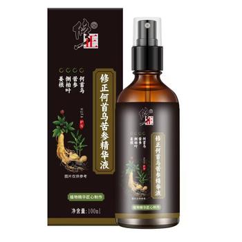 Correction of Polygonum Multiflorum and Sophora Flavescens Essence, Ginseng and Platycladus Leaf Flagship Store Hair Nourishing Herbal Essence to Prevent Hair Loss and Strengthen Hair