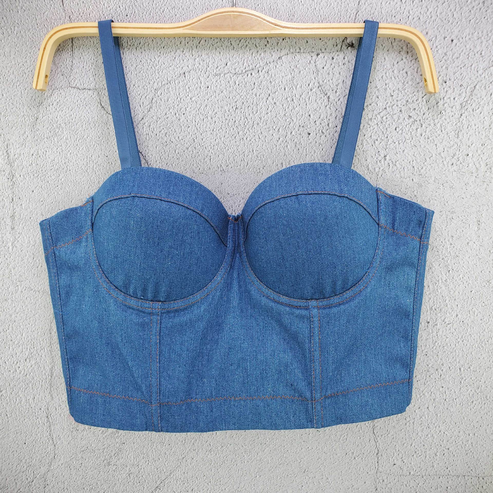 Mã B8708 Giá 390K: Áo Hai Dây Nữ Gudt Sexy Gợi Cảm Sexy Phong Cách Âu Mỹ Hai Dây Hở Vai Thời Trang Nữ Chất Liệu Jean Bò G01 Sản Phẩm Mới, (Miễn Phí Vận Chuyển Toàn Quốc).