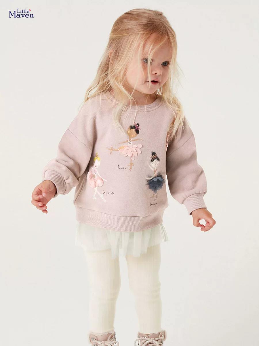 Ensemble sweat à capuche fille doublé polaire automne hiver, tenue pantalon enfant manche longue