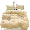 Class a Ins Style Plant Cashmere Student Dormitory Thickeneded Brushed Washed Cotton Skin-Friendly Cotton Four-Piece Set Single Quilt Cover