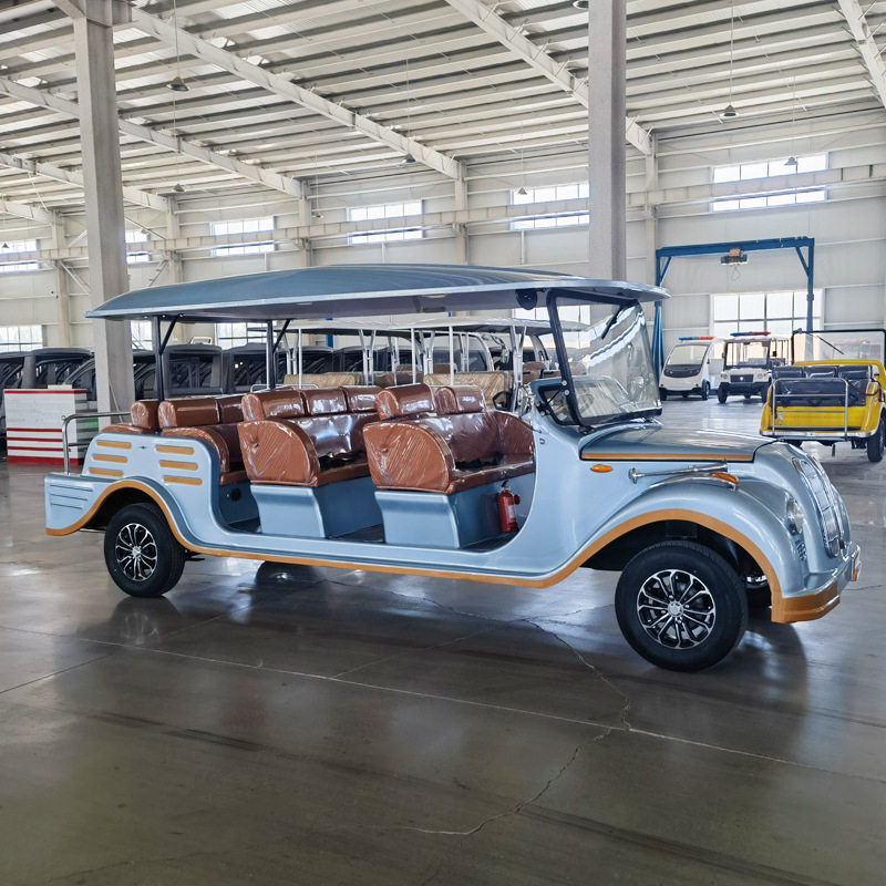 Electric Classic Car Scenic Area Sales Office Hotel Reception Sightseeing Car 2 Rows 3 Rows Electric Sightseeing Classic Car