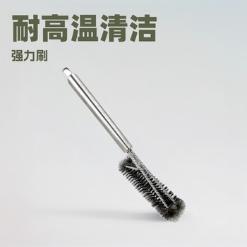 Stainless Steel Handle Barbecue Brush with Wire Bristles, High Temperature Resistant Cleaning Brush, Grill Brush, Barbecue Grill Cleaning Brush, High Temperature Resistant