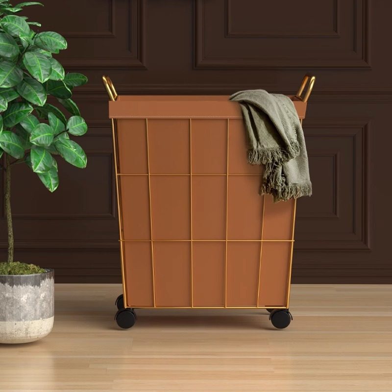 Dirty Clothes Basket Laundry Basket Household Clothes Toy Dirty Clothes Storage Basket Japanese-style Iron Bedroom Dirty Clothes Bucket Dirty Clothes Basket