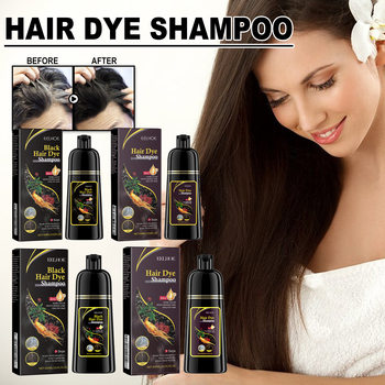 EELHOE Black Hair Shampoo Polygonum Multiflorum Essence Black Moisturizing Hair Cleaning Repair Softness Shampoo