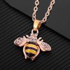 Temu hot sale summer hot new bee citrine drop oil female necklace fashion personalized jewelry necklace