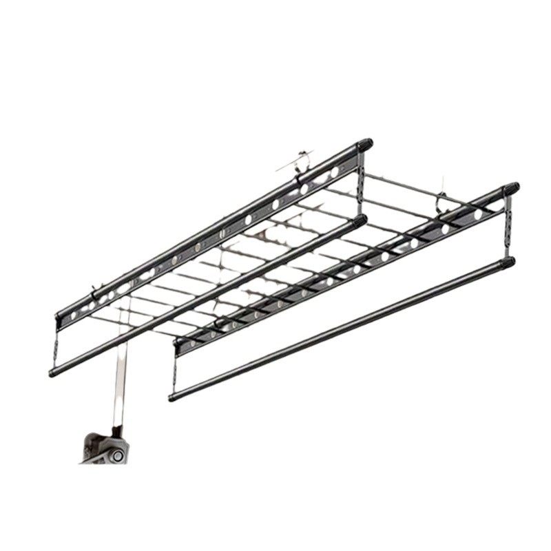 Balcony Hand-Cranked Clothes Drying Rack Manual Adjustable Clothes Drying Rack Foldableing Clothes Drying Rod Household Quilt Drying Thickened Clothes Rod Manufacturer