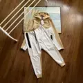 Khaki with White