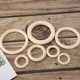 Wholesale in stock multi-size log color wood ring quality handicraft first diy jewelry accessories curtain molars