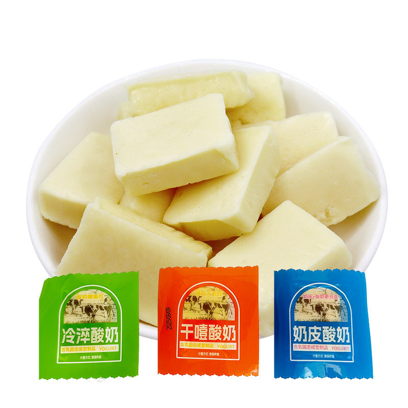 Yogurt from Inner Mongolia, Cheese Cold Brew Yogurt, Crispy Yogurt with Thick-Cut Cheese, Inner Mongolia Specialty