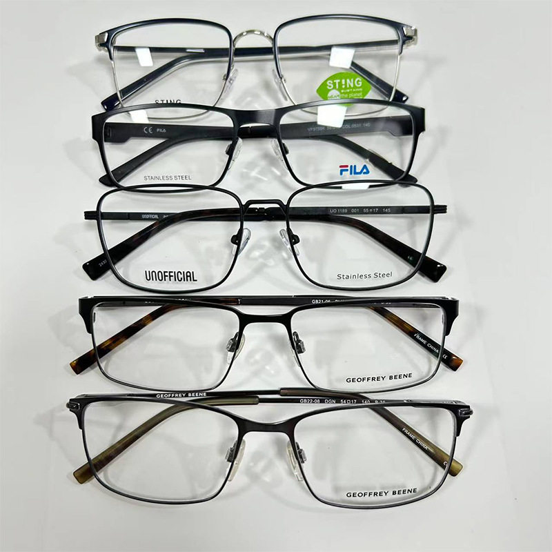 Mixed Batch Processing of High-End Fashionable Metal Glasses Frames for Men and Women, Versatile Frames That Can Be Equipped with Myopia Lenses